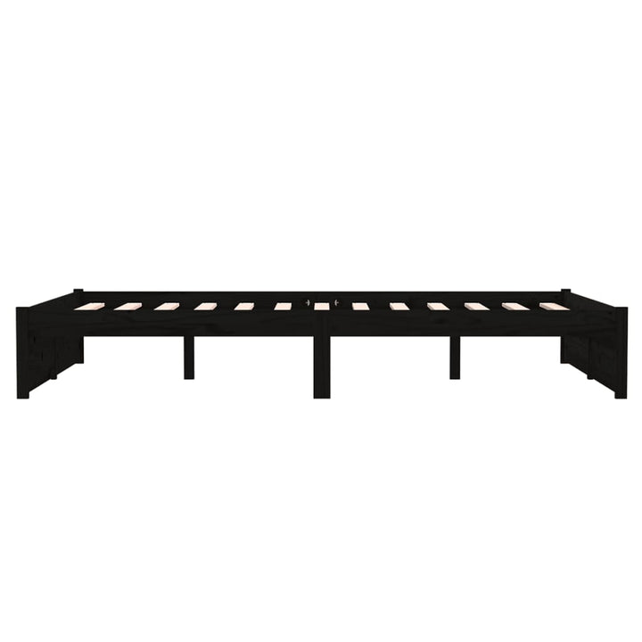 sengeramme 120x190 cm Small Double massivt træ sort