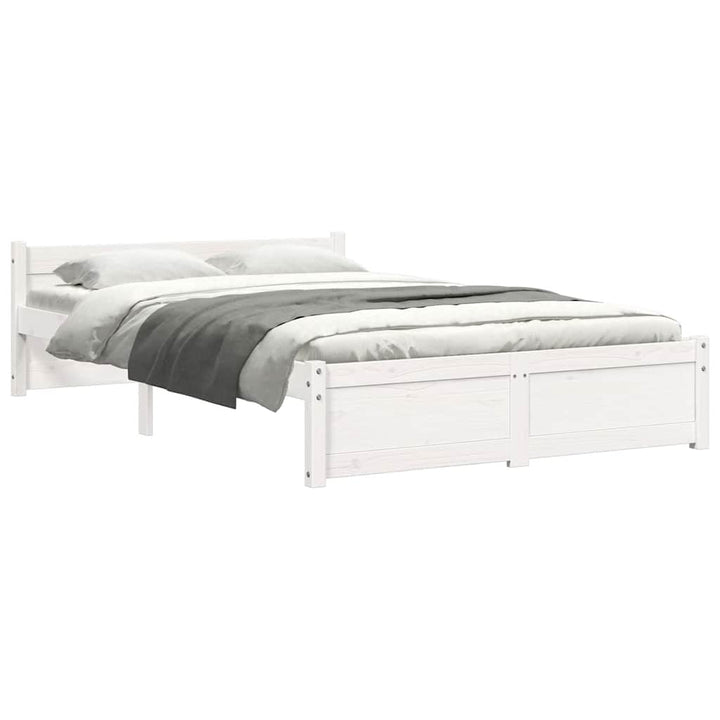 sengeramme 120x190 cm Small Double massivt træ hvid