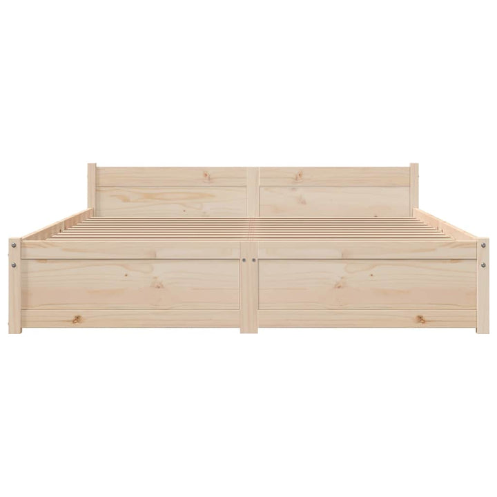 sengeramme 135x190 cm massivt træ