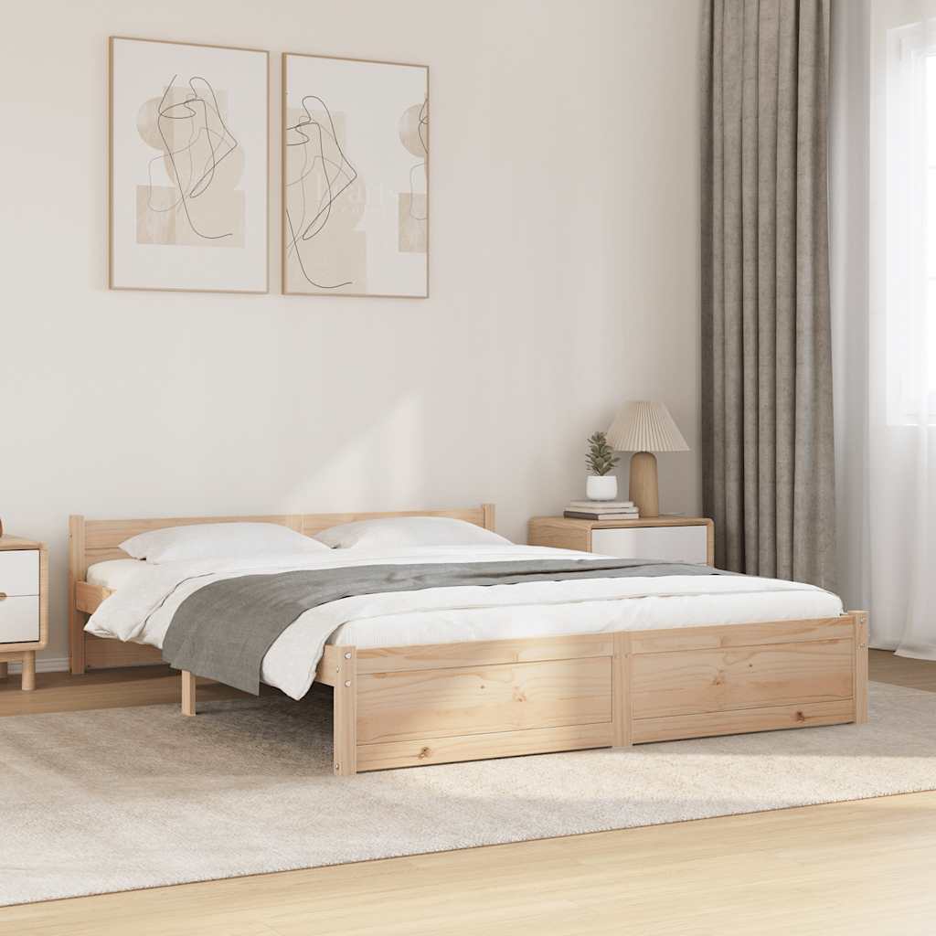 sengeramme 140x190 cm massivt træ