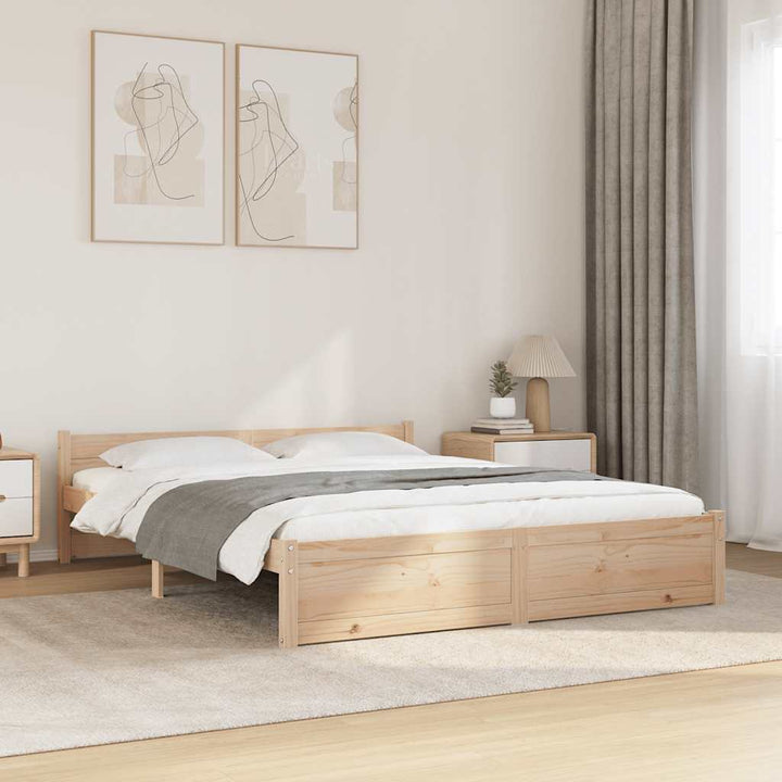 sengeramme 140x190 cm massivt træ