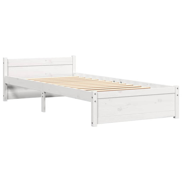 sengeramme 100x200 cm massivt træ hvid