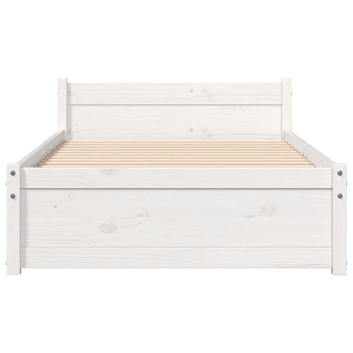 sengeramme 100x200 cm massivt træ hvid