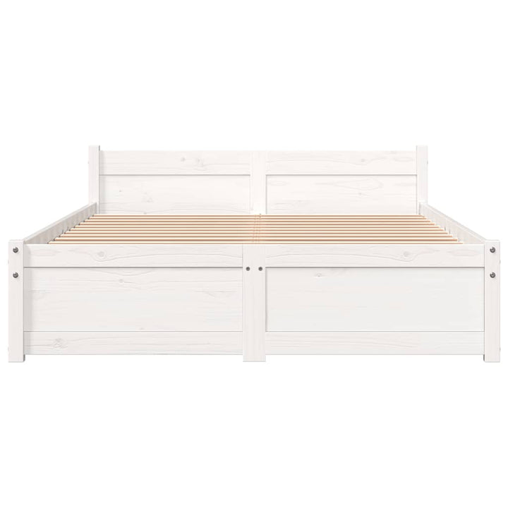sengeramme 120x200 cm massivt træ hvid