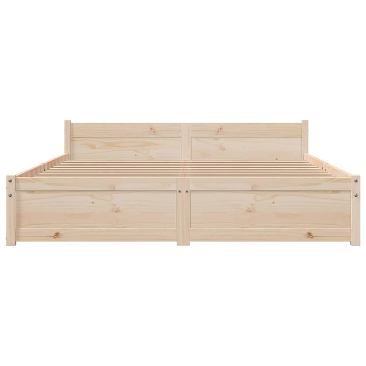 sengeramme uden madras 140x200 cm massivt træ