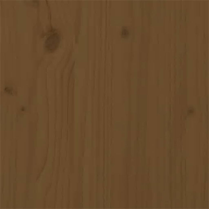 sengeramme 200x200 cm massivt træ gyldenbrun