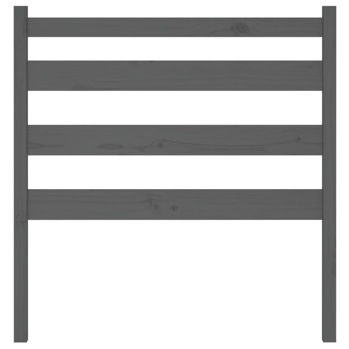 sengegærde 96x4x100 cm massivt fyrretræ grå