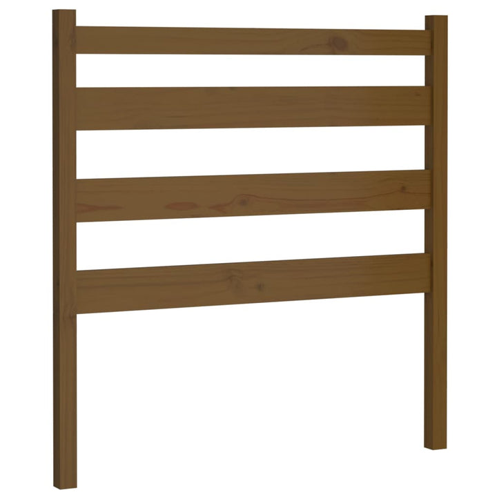 sengegavl 106x4x100 cm massivt fyrretræ gyldenbrun
