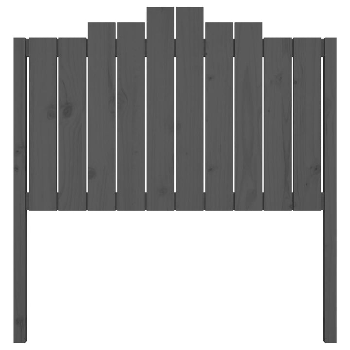 sengegærde 106x4x110 cm massivt fyrretræ grå