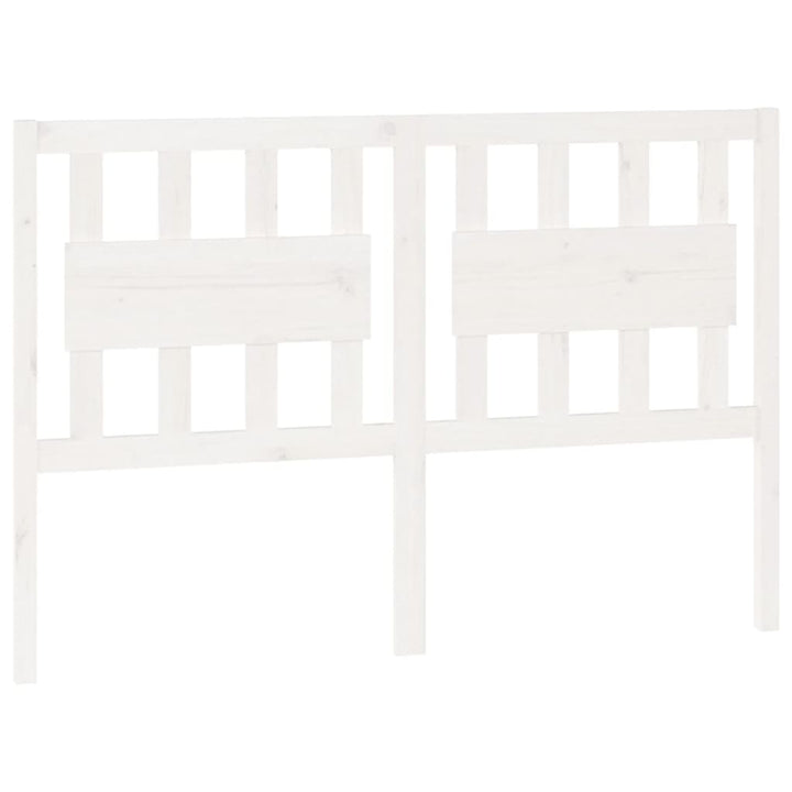 sengegærde 125,5x4x100 cm massivt fyrretræ hvid