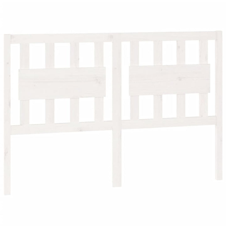 sengegærde 145,5x4x100 cm massivt fyrretræ hvid