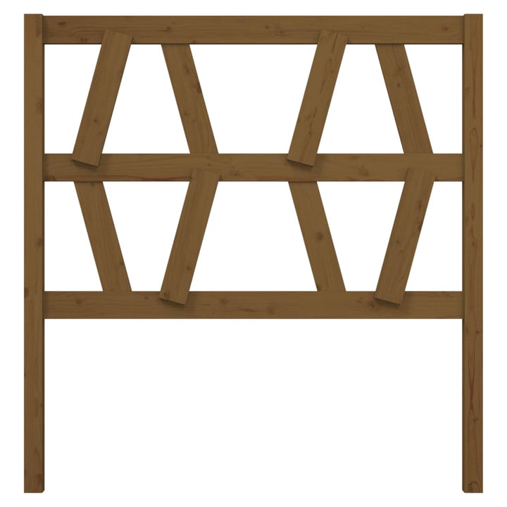 sengegærde 81x4x100 cm massivt fyrretræ gyldenbrun