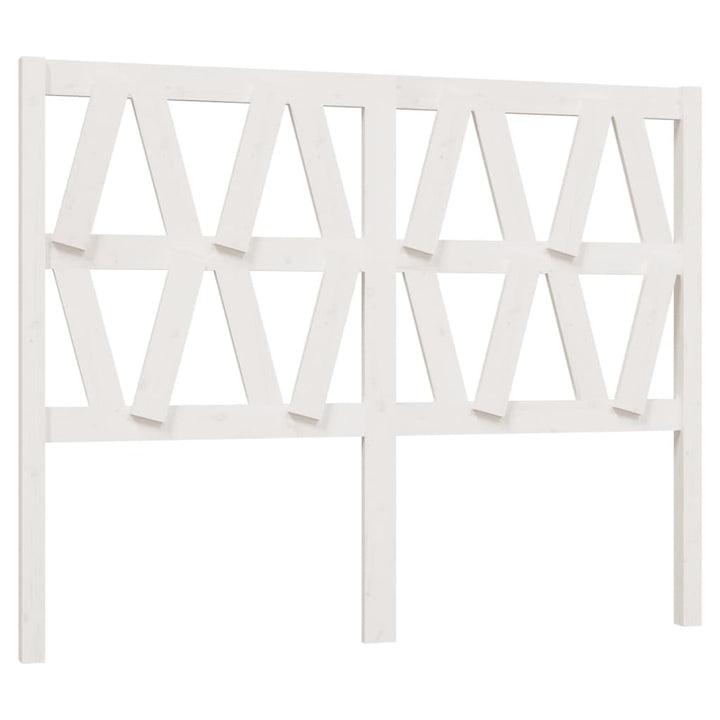 sengegærde 126x4x100 cm massivt fyrretræ hvid