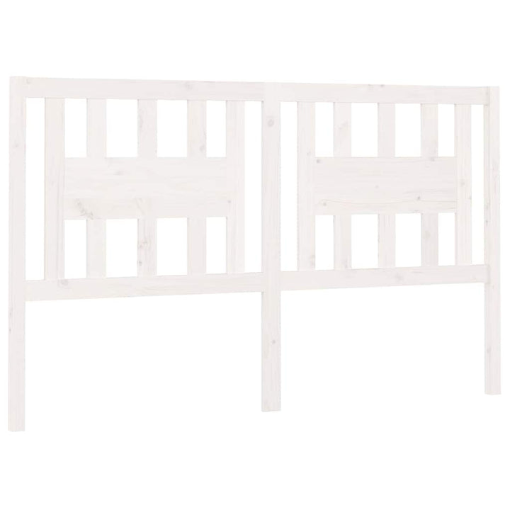 sengegærde 146x4x100 cm massivt fyrretræ hvid