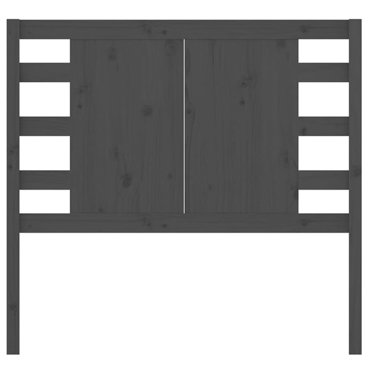 sengegærde 106x4x100 cm massivt fyrretræ grå