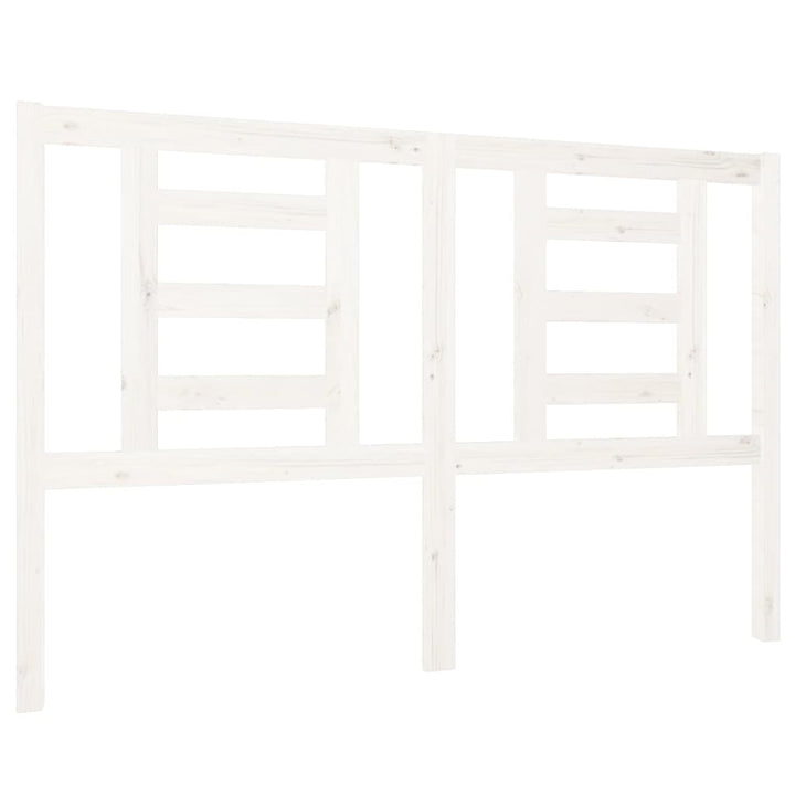 sengegærde 126x4x100 cm massivt fyrretræ hvid
