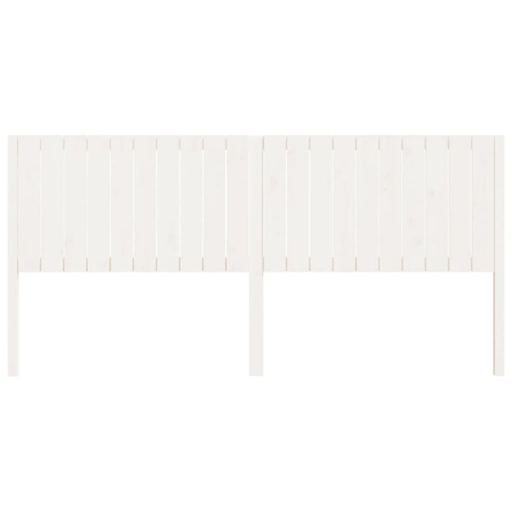 sengegærde 205,5x4x100 cm massivt fyrretræ hvid