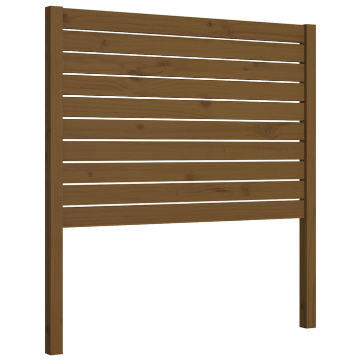 sengegærde 106x4x100 cm massivt fyrretræ gyldenbrun