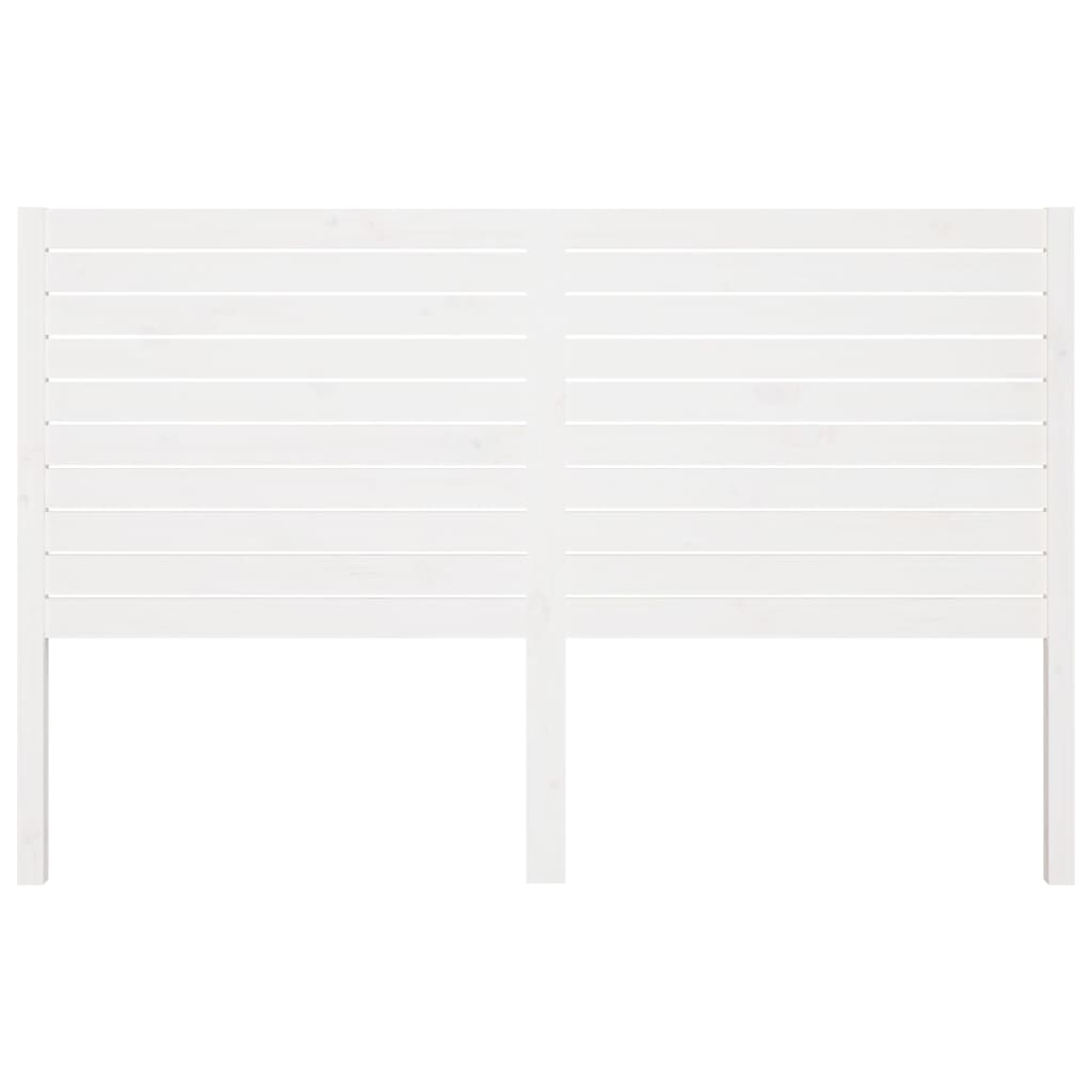 sengegærde 141x4x100 cm massivt fyrretræ hvid