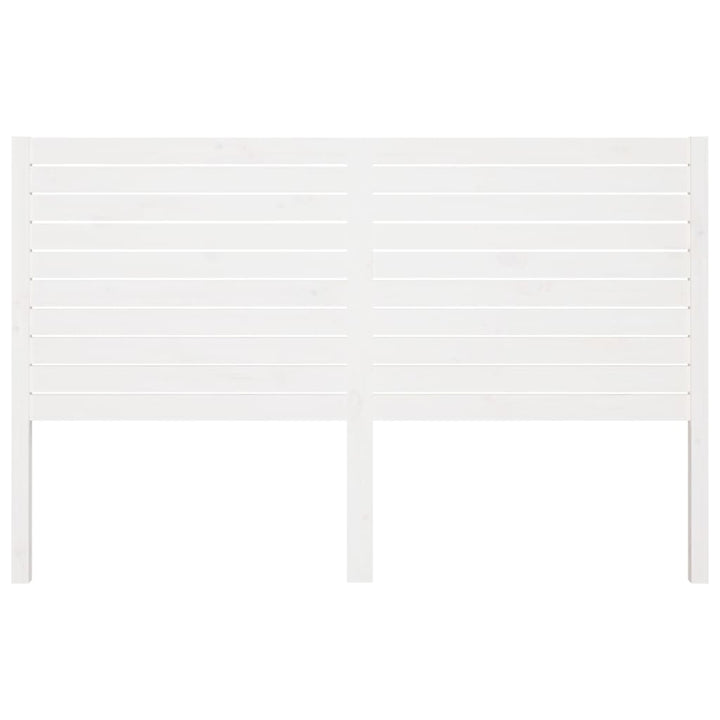 sengegærde 141x4x100 cm massivt fyrretræ hvid