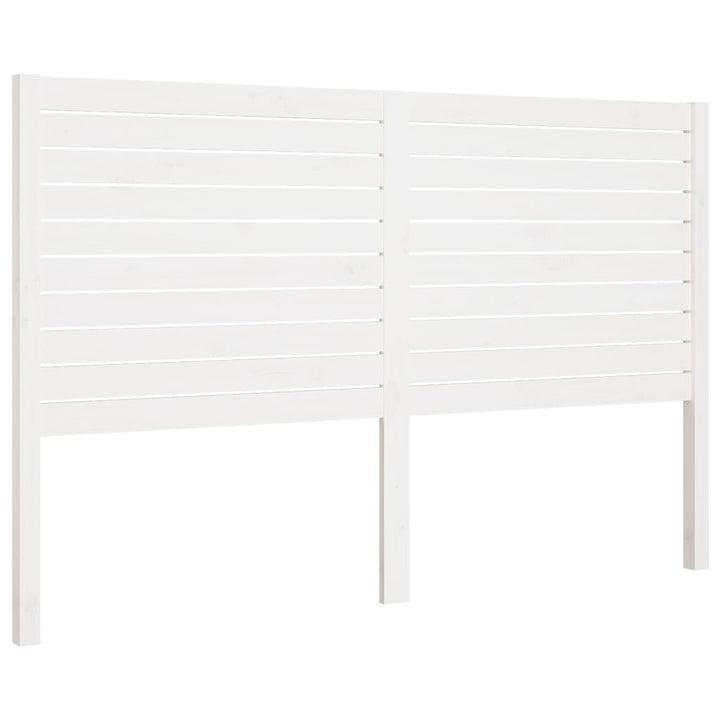 sengegærde 146x4x100 cm massivt fyrretræ hvid