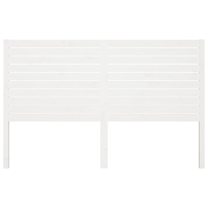 sengegærde 206x4x100 cm massivt fyrretræ hvid