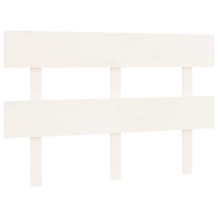sengegærde 124x3x81 cm massivt fyrretræ hvid