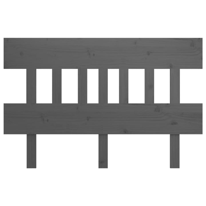 sengegærde 163,5x3x81 cm massivt fyrretræ grå