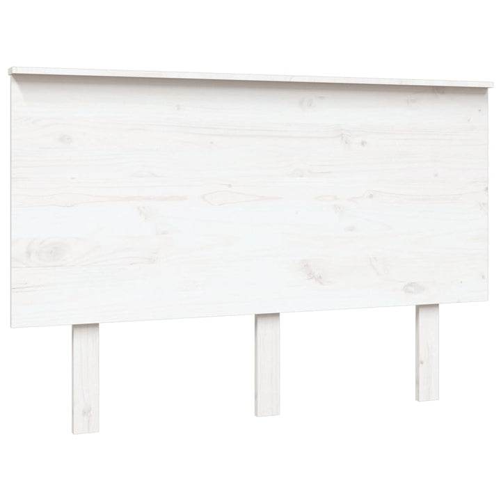 sengegærde 124x6x82,5 cm massivt fyrretræ hvid