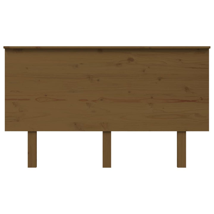 sengegærde 139x6x82,5 cm massivt fyrretræ gyldenbrun