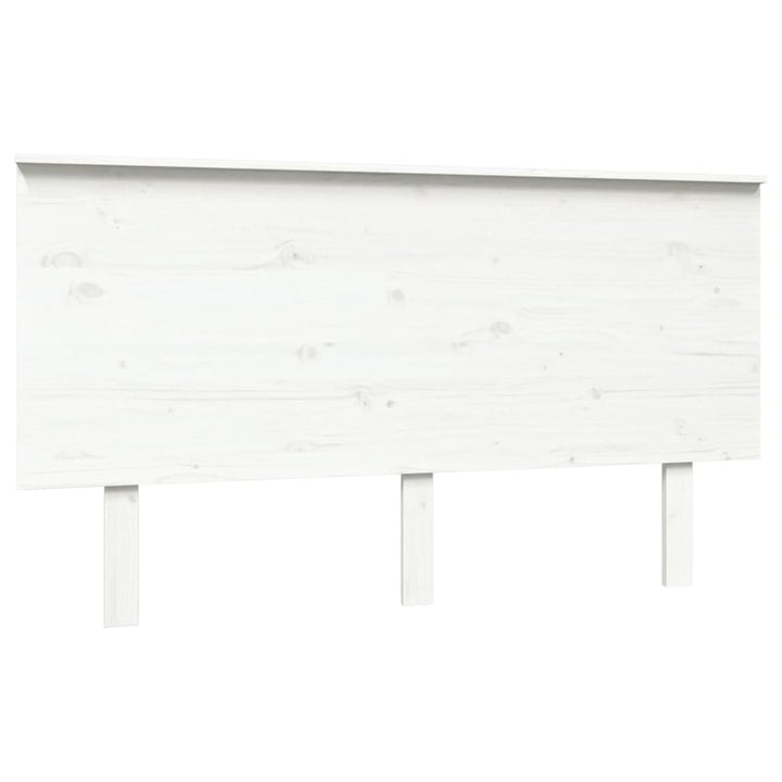 sengegærde 144x6x82,5 cm massivt fyrretræ hvid