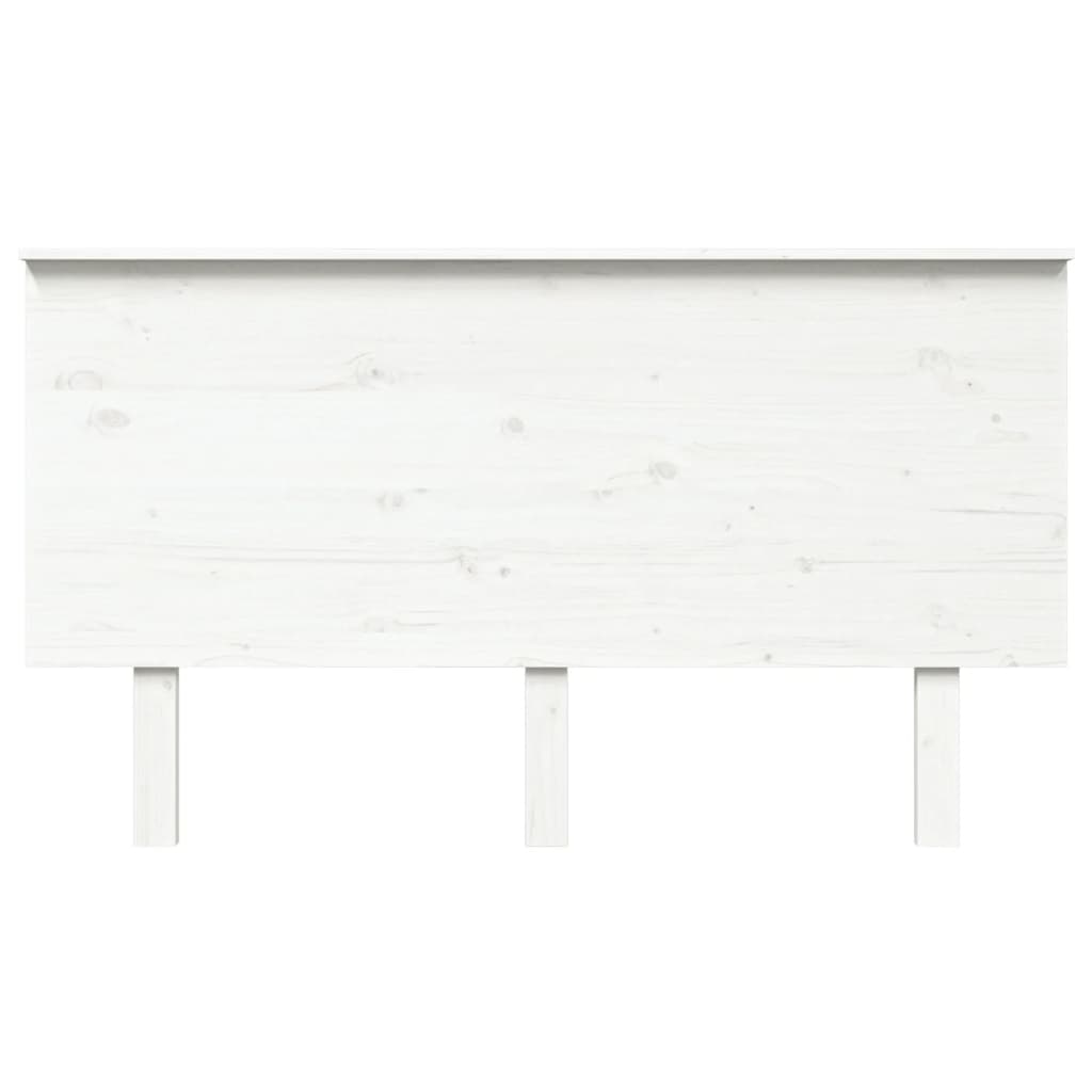 sengegærde 144x6x82,5 cm massivt fyrretræ hvid