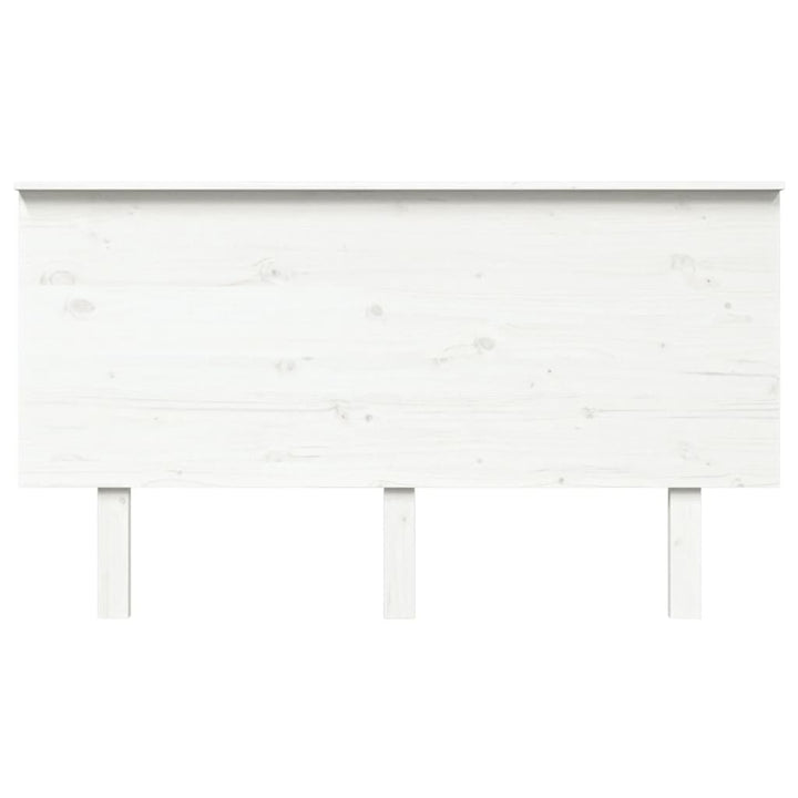 sengegærde 144x6x82,5 cm massivt fyrretræ hvid