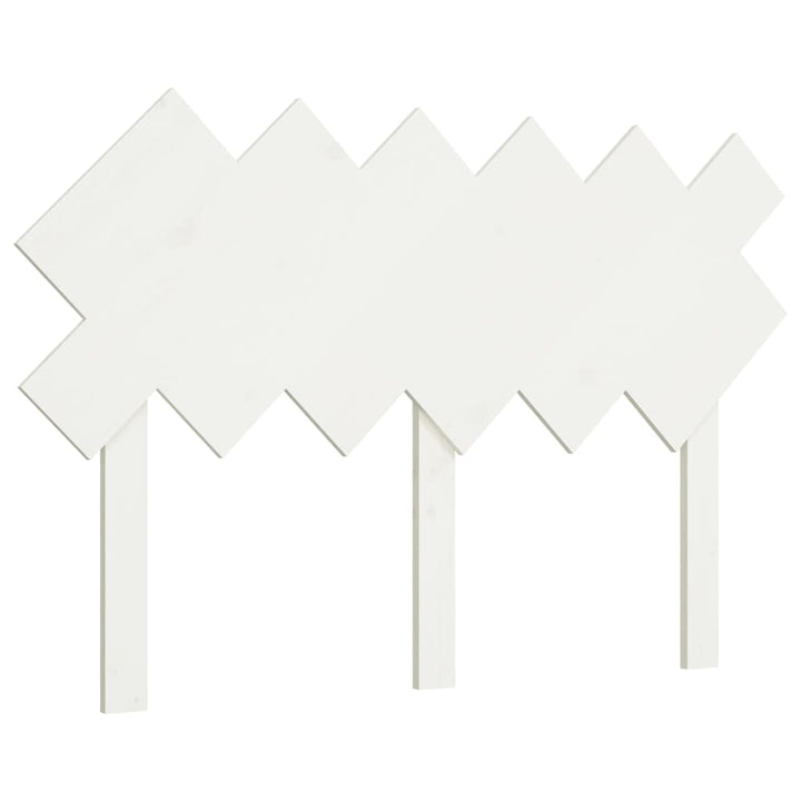 sengegærde 122,5x3x80,5 cm massivt fyrretræ hvid