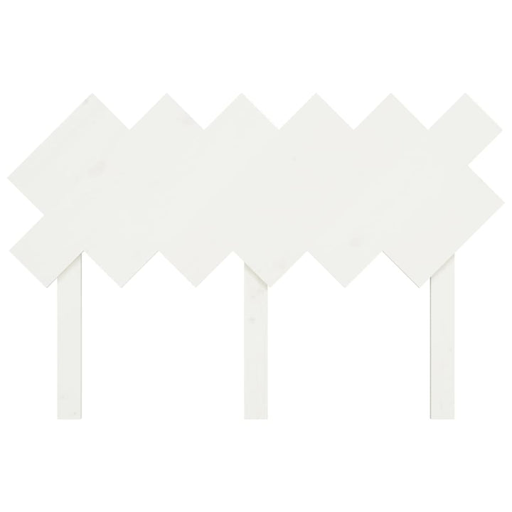 sengegærde 122,5x3x80,5 cm massivt fyrretræ hvid