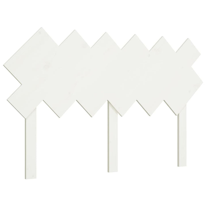 sengegærde 132x3x81 cm massivt fyrretræ hvid