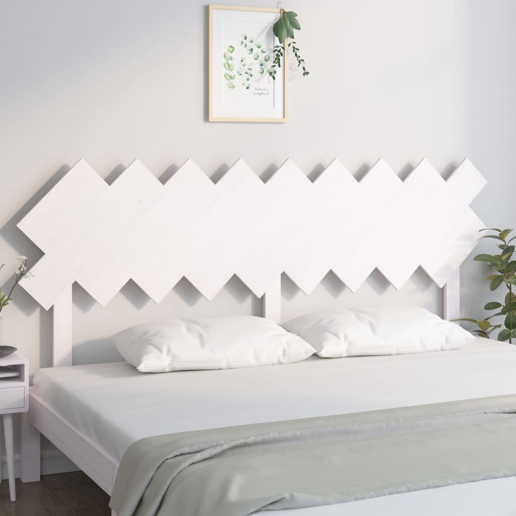 sengegærde 178x3x80,5 cm massivt fyrretræ hvid
