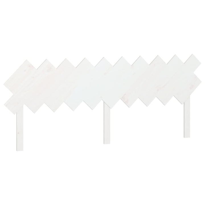 sengegavl 196x3x80,5 cm massivt fyrretræ hvid