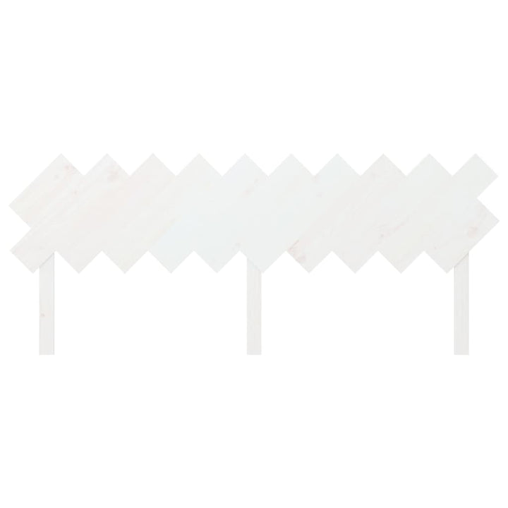 sengegavl 196x3x80,5 cm massivt fyrretræ hvid