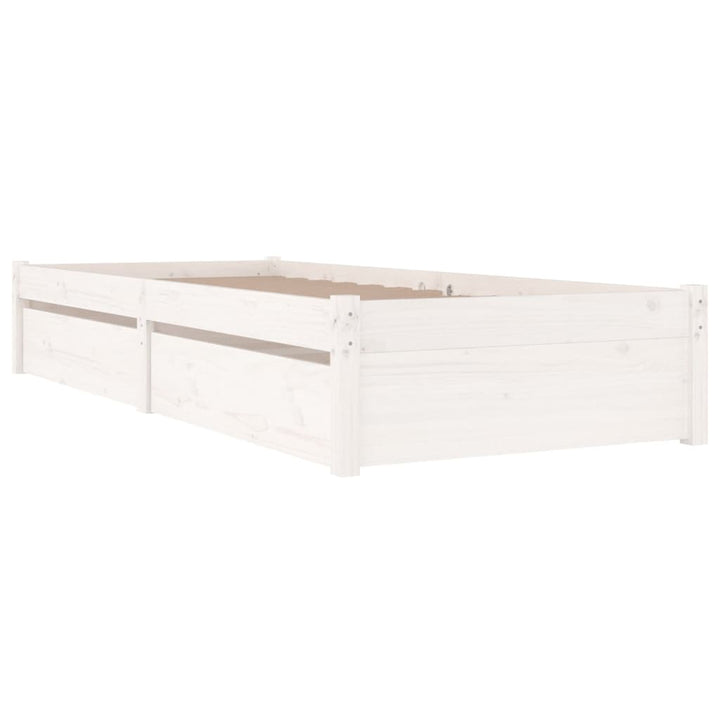 sengeramme med skuffer 75x190 cm Small Single hvid
