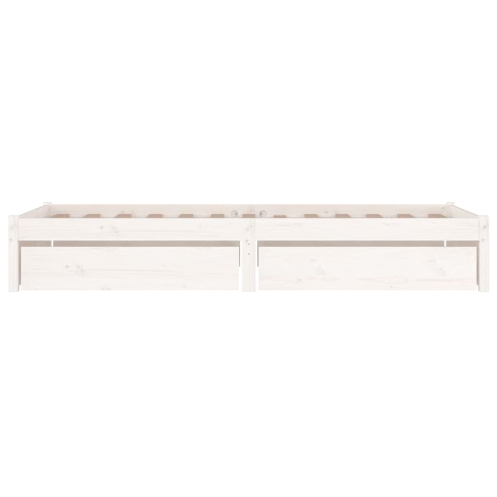 sengeramme med skuffer 75x190 cm Small Single hvid