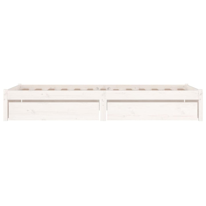 sengeramme med skuffer 75x190 cm Small Single hvid