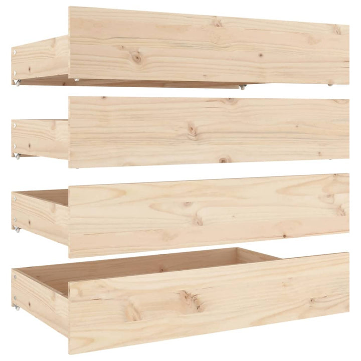 sengeramme med skuffer 140x190 cm