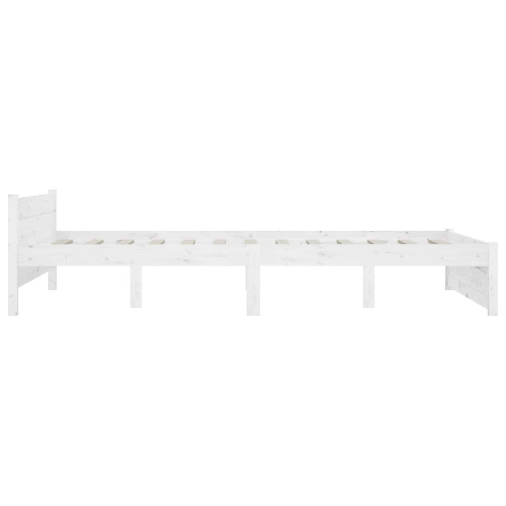 sengeramme med skuffer 140x190 cm hvid