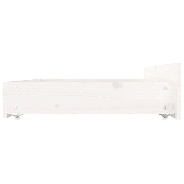 sengeramme med skuffer 120x200 cm hvid