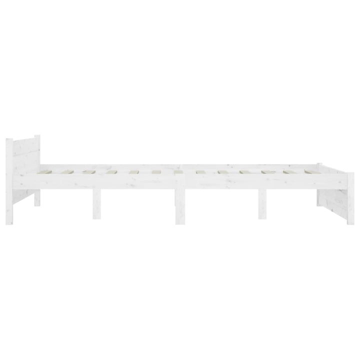 sengeramme med skuffer 150x200 cm King Size hvid
