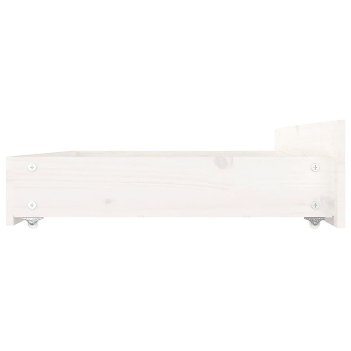 sengeramme med skuffer 160x200 cm hvid