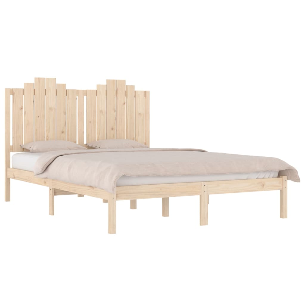sengeramme 140x190 cm massivt fyrretræ