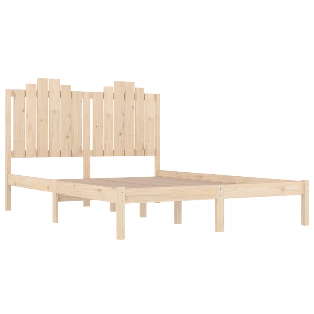 sengeramme 140x190 cm massivt fyrretræ