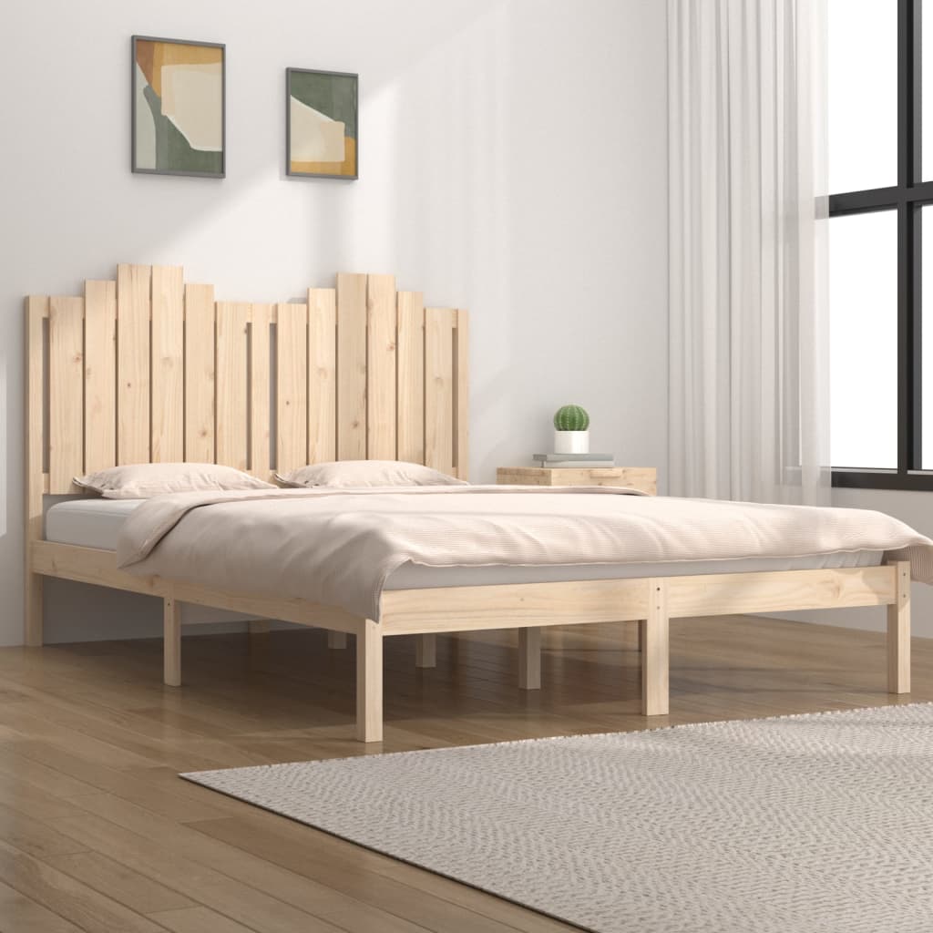 sengeramme 160x200 cm massivt fyrretræ